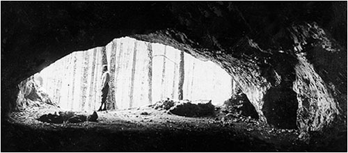 Die Höhle vor Ihrer Ausgrabung 1933